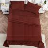 imageMUXHOMO Queen Size 4 Piece Sheet Set Soft Breathable Bed Sheet Set for Bedroom with Deep Pocket Up to 16quot WrinkleFree ampamp Cooling Bedding for OekoTEX Certified  Blossoms PinkRed Plaid