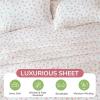 imageMUXHOMO Queen Size 4 Piece Sheet Set Soft Breathable Bed Sheet Set for Bedroom with Deep Pocket Up to 16quot WrinkleFree ampamp Cooling Bedding for OekoTEX Certified  Blossoms Pink01  Blossoms Light Pink