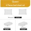 imageMUXHOMO Queen Size 4 Piece Sheet Set Soft Breathable Bed Sheet Set for Bedroom with Deep Pocket Up to 16quot WrinkleFree ampamp Cooling Bedding for OekoTEX Certified  Blossoms PinkFloral Pink