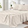 imageMUXHOMO Queen Size 4 Piece Sheet Set Soft Breathable Bed Sheet Set for Bedroom with Deep Pocket Up to 16quot WrinkleFree ampamp Cooling Bedding for OekoTEX Certified  Blossoms PinkFern Class