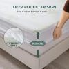 imageMUXHOMO Twin Mattress Protector Waterproof Mattress Cover Twin Size Bed Cooling and Breathable Bed Pad Cover Deep Pocket 8quot21quotFull