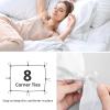 imageMUXHOMO White Duvet Cover Queen Size Soft Double Brushed Duvet Covers Set 3 Pieces Warm Comforter Cover with Zipper Closure and 2 Pillow Cases 90quot90quot