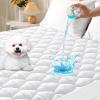 imageMUXHOMO Queen Mattress Protector 100 Waterproof Quilted Mattress Cover Queen Size Bed Noiseless Soft ampamp Cooling Mattress Pad Cover Deep Pocket 6quot21quot WhiteTwin XL