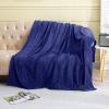 imageMUXHOMO Twin Fleece Throw Blanket for Couch Cozy Lightweight Flannel Blanket Warm Fuzzy Blanket for Winter Bed Sofa Travel Navy 60quot x 80quot