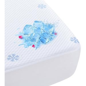 imageMUXHOMO 2 Pack Waterproof Queen Mattress Protector Breathable ampamp Noiseless Mattress Cover Queen Size Bed with 8quot21quot Deep Pocket Cooling 3D Air Fabric Bed Pad Cover Washable for Home WhiteWhite
