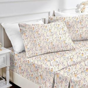 imageMUXHOMO Queen Size 4 Piece Sheet Set Soft Breathable Bed Sheet Set for Bedroom with Deep Pocket Up to 16quot WrinkleFree ampamp Cooling Bedding for OekoTEX Certified  Blossoms PinkFern Class