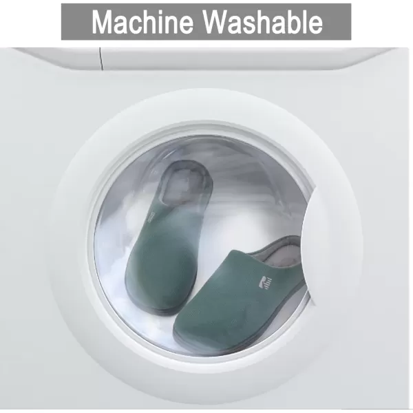 imageRockDove Mens Original TwoTone Memory Foam SlipperGreyish Green