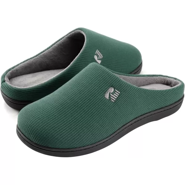 imageRockDove Mens Original TwoTone Memory Foam SlipperGreyish Green