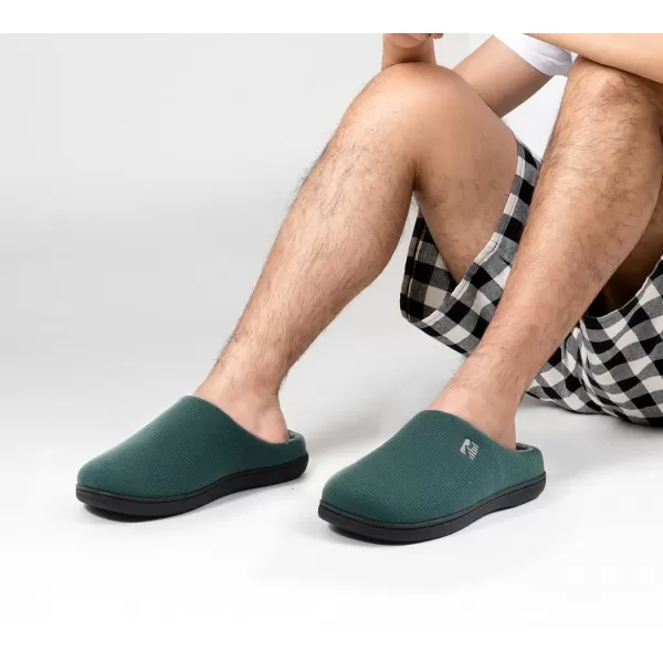 imageRockDove Mens Original TwoTone Memory Foam SlipperGreyish Green