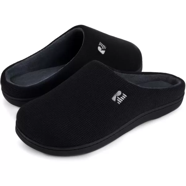 imageRockDove Womens Original TwoTone Memory Foam SlipperBlackGrey