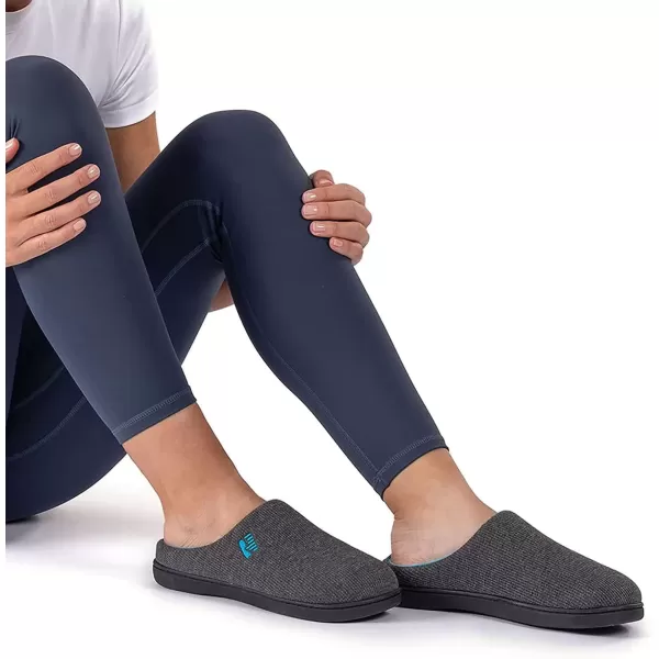 imageRockDove Womens Original TwoTone Memory Foam SlipperDark GreyBlue