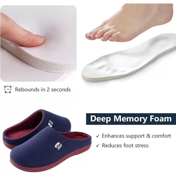 imageRockDove Womens Original TwoTone Memory Foam SlipperIndigoWine