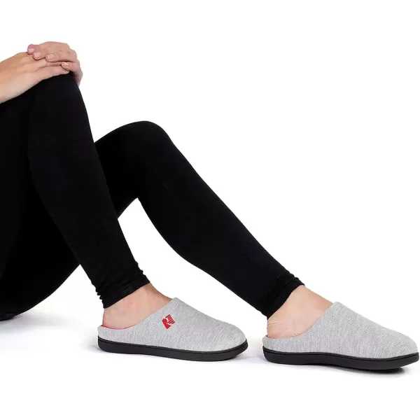 imageRockDove Womens Original TwoTone Memory Foam SlipperLight GreyRed