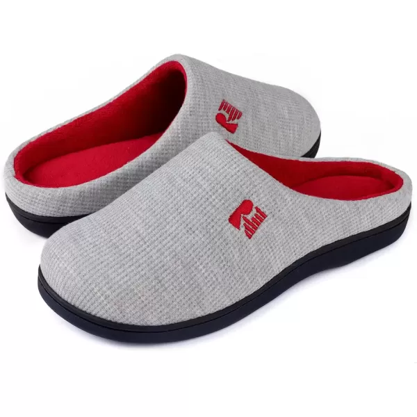 imageRockDove Womens Original TwoTone Memory Foam SlipperLight GreyRed