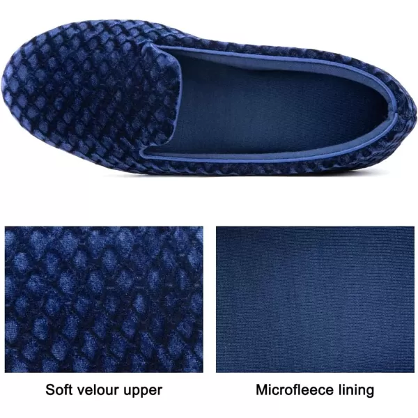 imageRockDove Womens Velour Memory Foam SlipperRoyal Blue