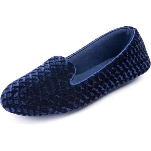 imageRockDove Womens Velour Memory Foam SlipperRoyal Blue