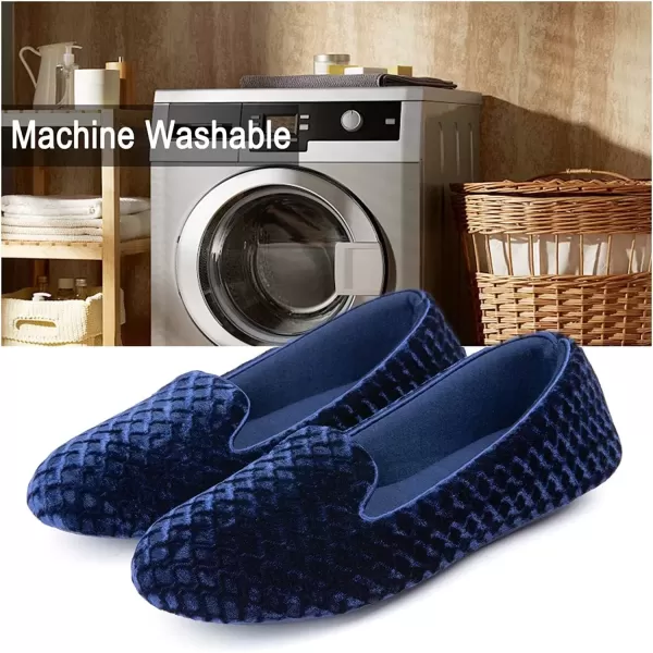 imageRockDove Womens Velour Memory Foam SlipperRoyal Blue