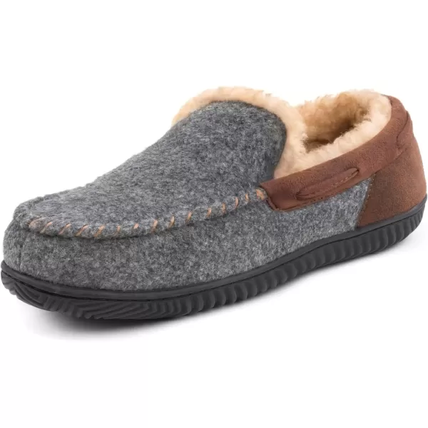 imageRockDove Mens Hearthfire Memory Foam Moc SlipperCharcoal