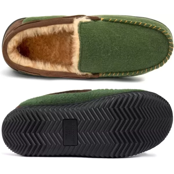 imageRockDove Mens Hearthfire Memory Foam Moc SlipperEmerald