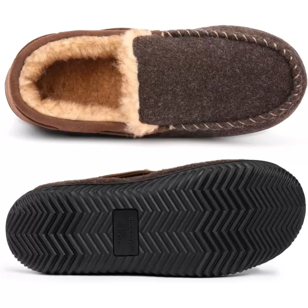 imageRockDove Mens Hearthfire Memory Foam Moc SlipperMocha