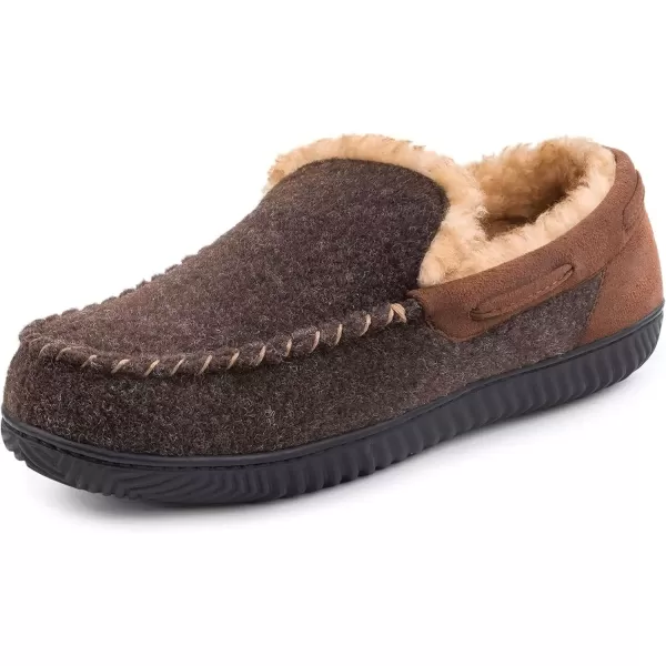 imageRockDove Mens Hearthfire Memory Foam Moc SlipperMocha