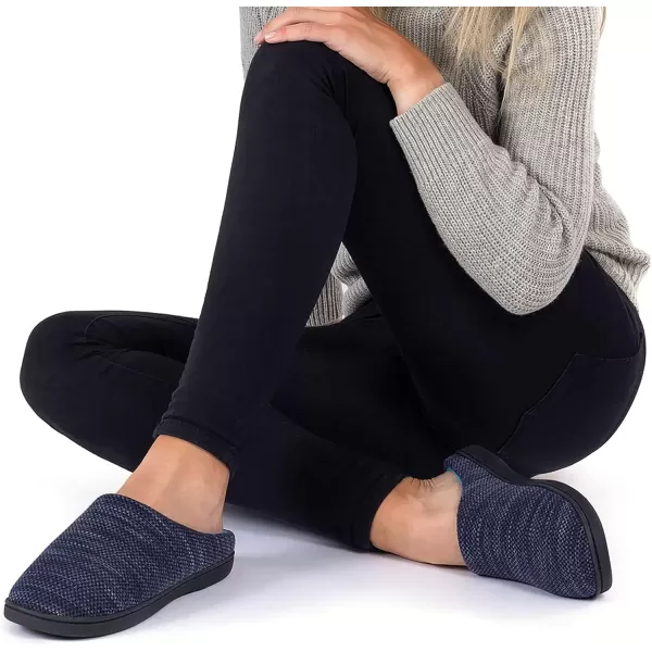 imageRockDove Womens Birdseye Knit Memory Foam SlipperDenimSky Blue