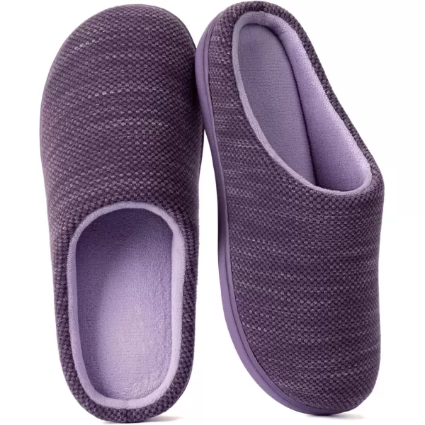 imageRockDove Womens Birdseye Knit Memory Foam SlipperEggplant