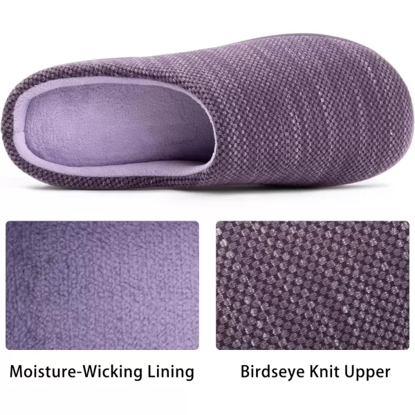 imageRockDove Womens Birdseye Knit Memory Foam SlipperEggplant