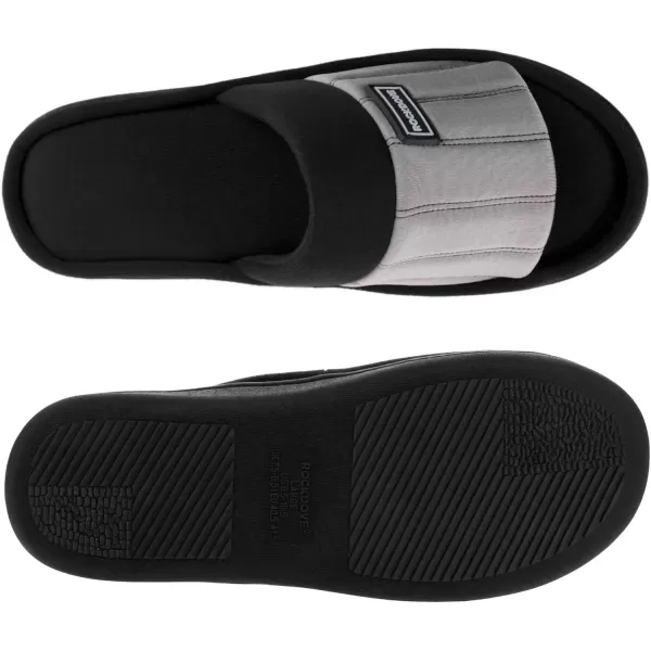 imageRockDove Womens Cassidy TwoTone Memory Foam Slide SlipperCloud Gray