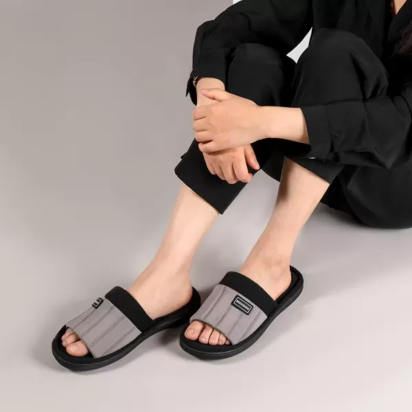 imageRockDove Womens Cassidy TwoTone Memory Foam Slide SlipperCloud Gray