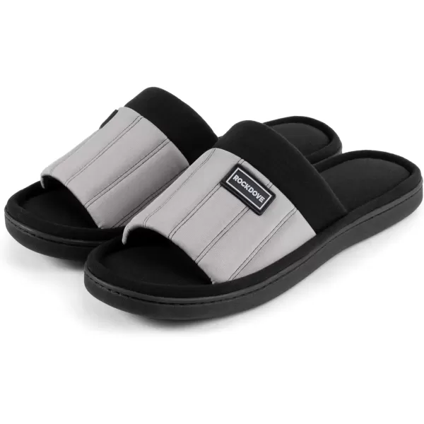 imageRockDove Womens Cassidy TwoTone Memory Foam Slide SlipperCloud Gray