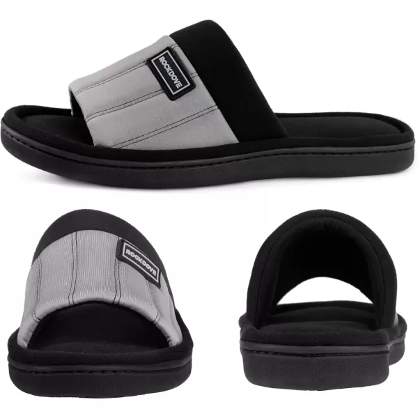 imageRockDove Womens Cassidy TwoTone Memory Foam Slide SlipperCloud Gray