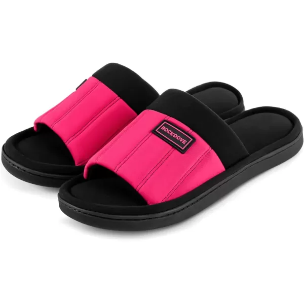 imageRockDove Womens Cassidy TwoTone Memory Foam Slide SlipperHot Pink