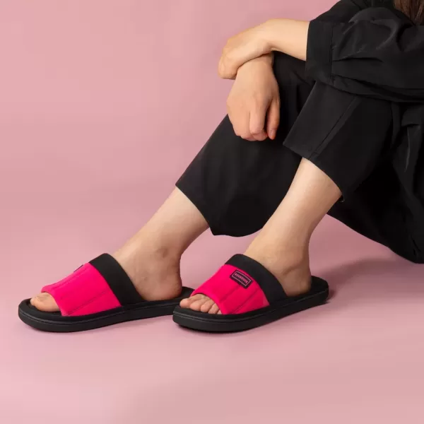 imageRockDove Womens Cassidy TwoTone Memory Foam Slide SlipperHot Pink