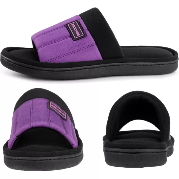 imageRockDove Womens Cassidy TwoTone Memory Foam Slide SlipperViolet