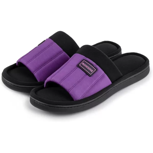 imageRockDove Womens Cassidy TwoTone Memory Foam Slide SlipperViolet
