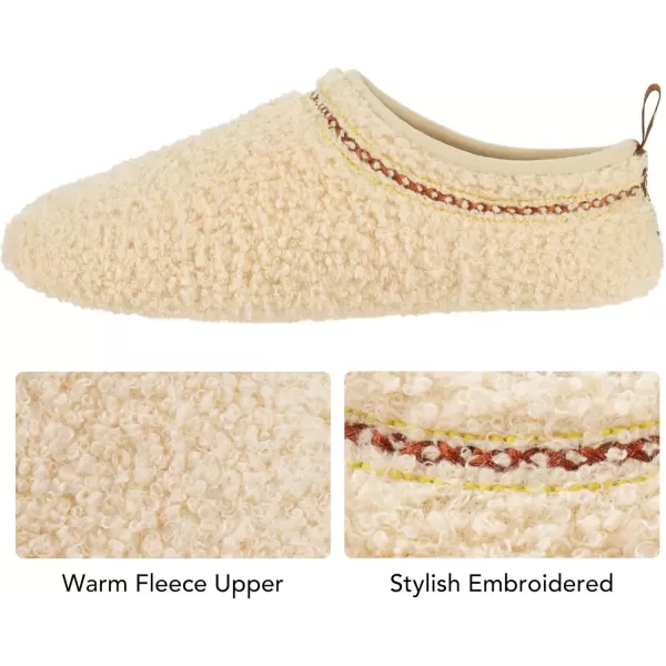 imageRockDove Womens Serenity Closed Back Fleece SlipperBeige
