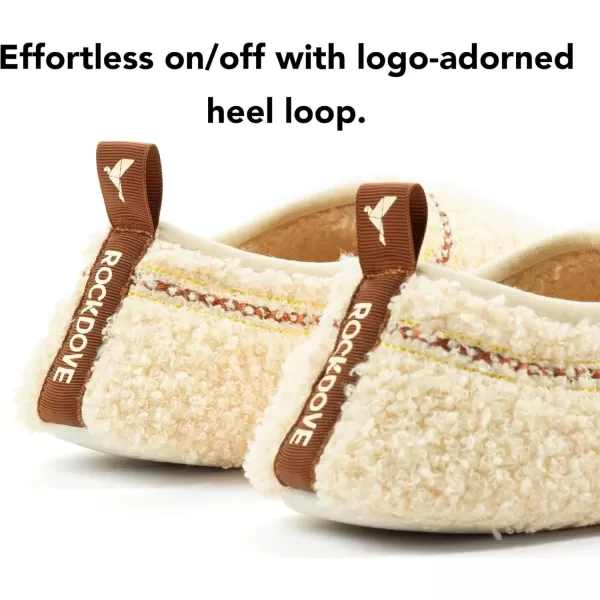 imageRockDove Womens Serenity Closed Back Fleece SlipperBeige