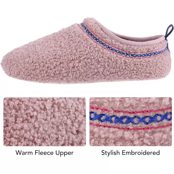 imageRockDove Womens Serenity Closed Back Fleece SlipperFoxy Pink