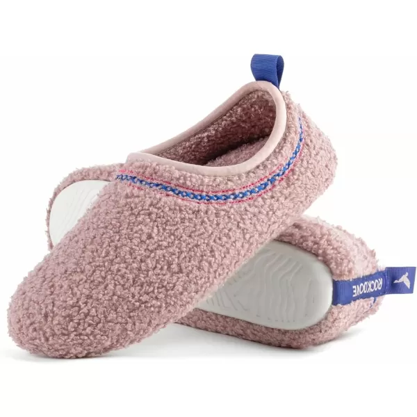 imageRockDove Womens Serenity Closed Back Fleece SlipperFoxy Pink