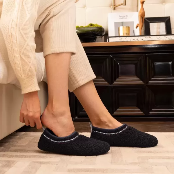 imageRockDove Womens Serenity Closed Back Fleece SlipperNavy