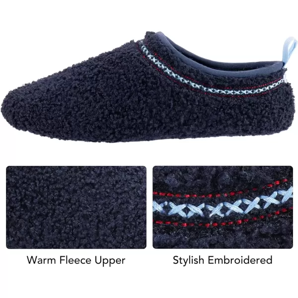 imageRockDove Womens Serenity Closed Back Fleece SlipperNavy