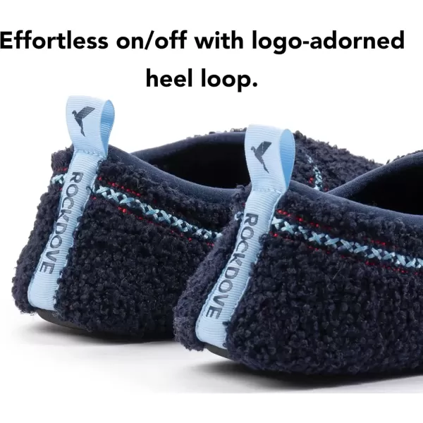 imageRockDove Womens Serenity Closed Back Fleece SlipperNavy