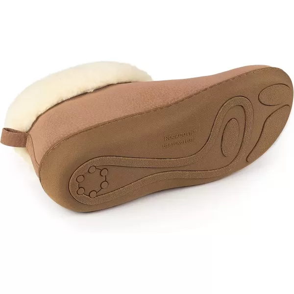 imageRockDove Womens Sierra Faux Leather Bootie SlipperBeige
