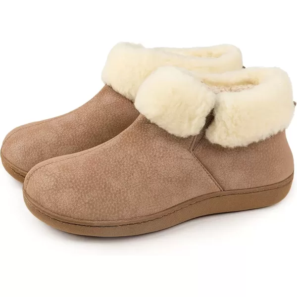 imageRockDove Womens Sierra Faux Leather Bootie SlipperBeige