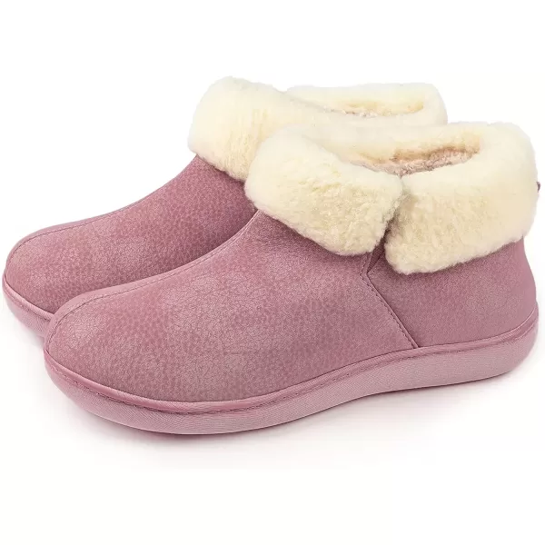 imageRockDove Womens Sierra Faux Leather Bootie SlipperPink