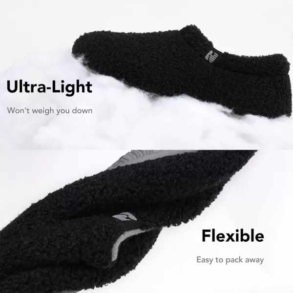imageRockDove Womens Teddy Fleece Closed Back Indoor SlipperBlack