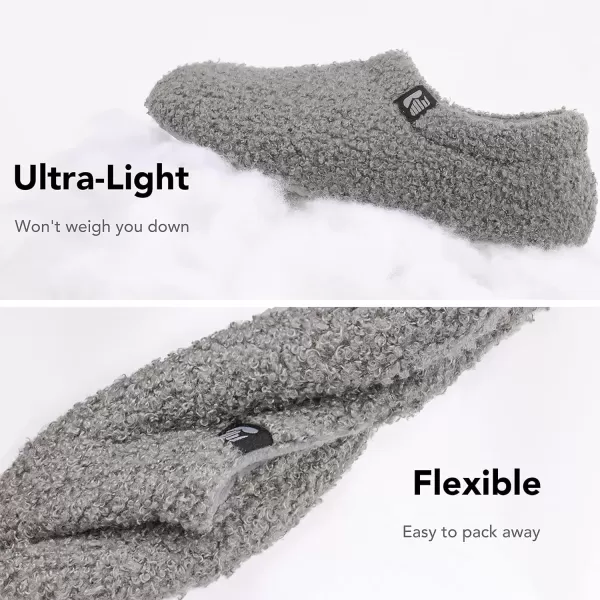 imageRockDove Womens Teddy Fleece Closed Back Indoor SlipperDark Gray