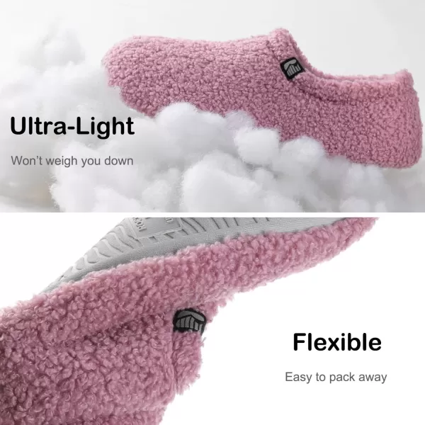 imageRockDove Womens Teddy Fleece Closed Back Indoor SlipperLavender