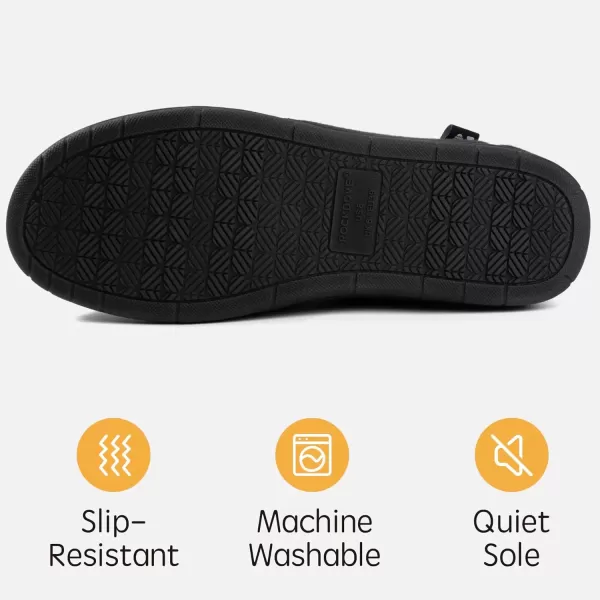 imageRockDove Womens TwoTone Hoodback Slipper with Removable InsoleBlack